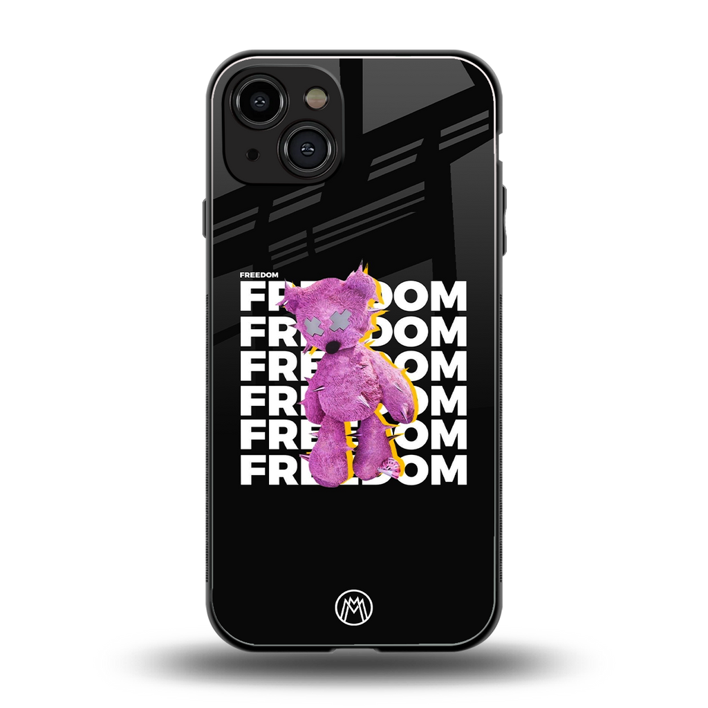 freefall back phone cover | glass case for iphone 15