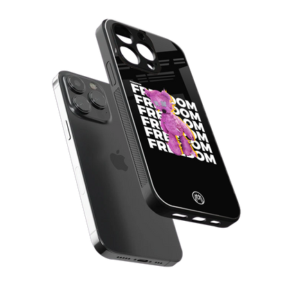 freefall back phone cover | glass case for iphone 15 pro