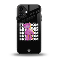 freefall back phone cover | glass case for iphone 16 plus