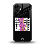 freefall back phone cover | glass case for iphone 16 plus