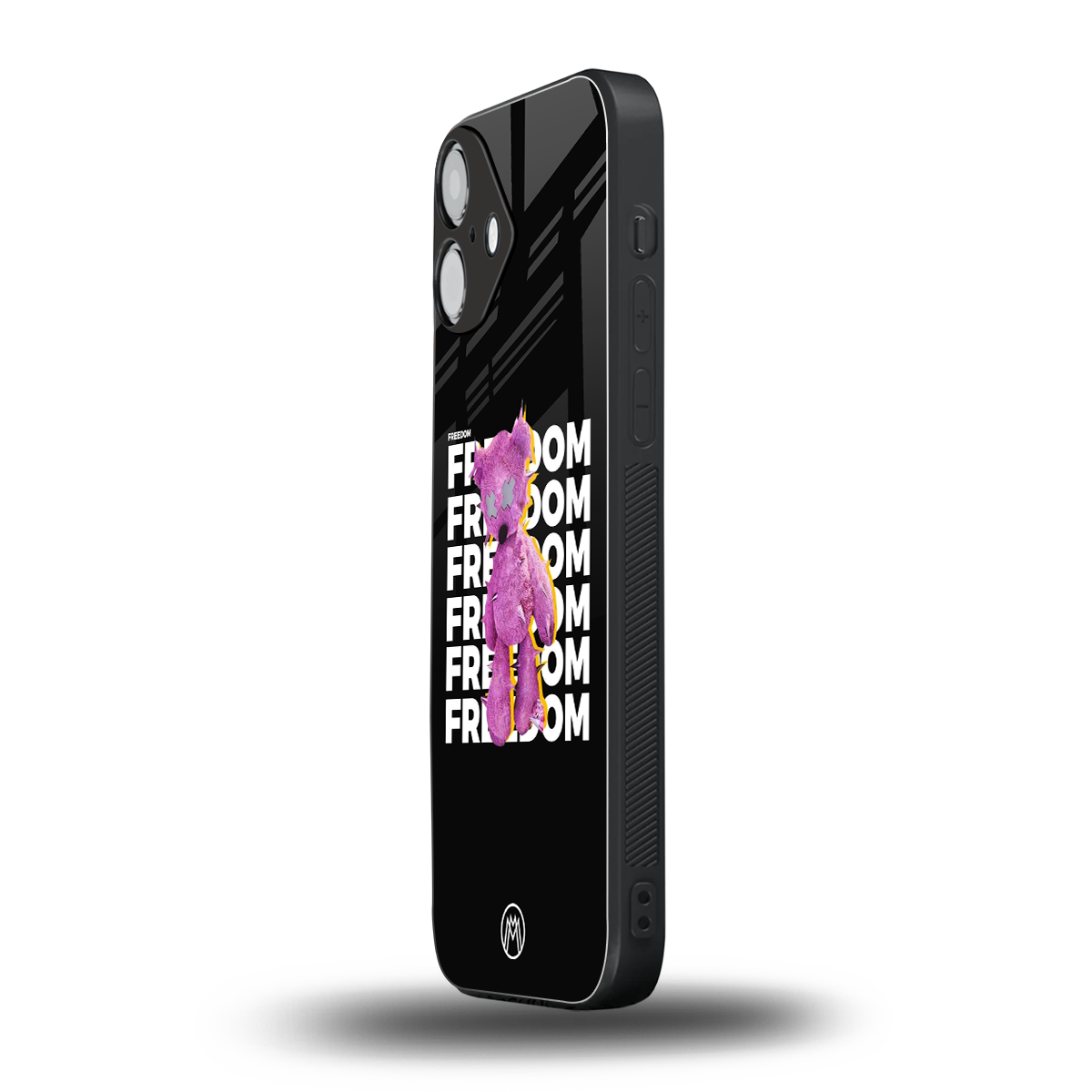 freefall back phone cover | glass case for iphone 16 plus
