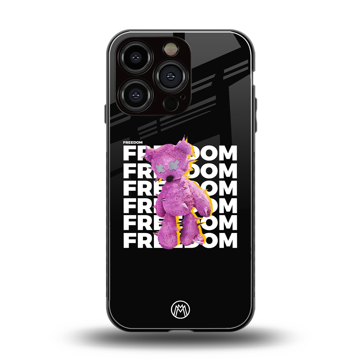 freefall back phone cover | glass case for iphone 16 pro