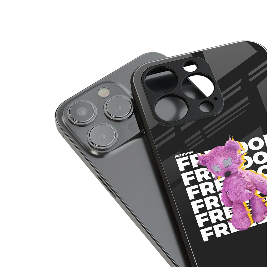 freefall back phone cover | glass case for iphone 16 pro