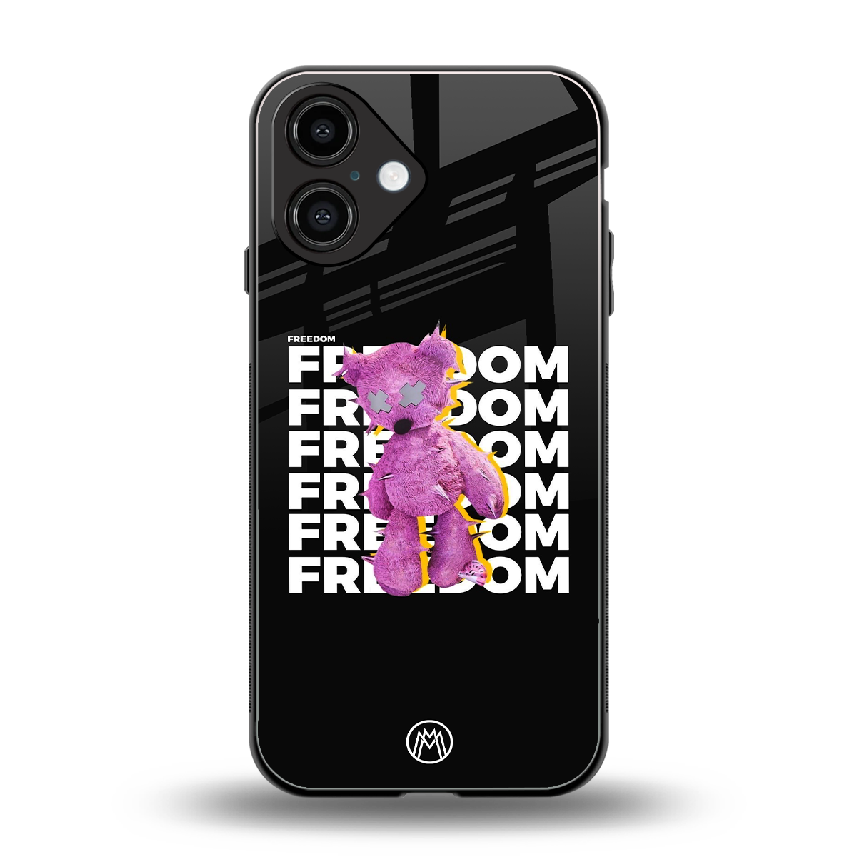 freefall back phone cover | glass case for iphone 16