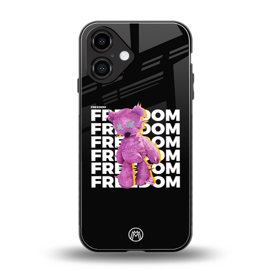 freefall back phone cover | glass case for iphone 16
