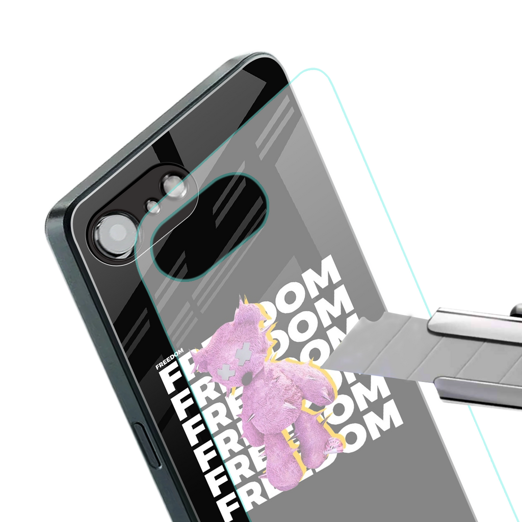 freefall back phone cover | glass case for iphone 16e