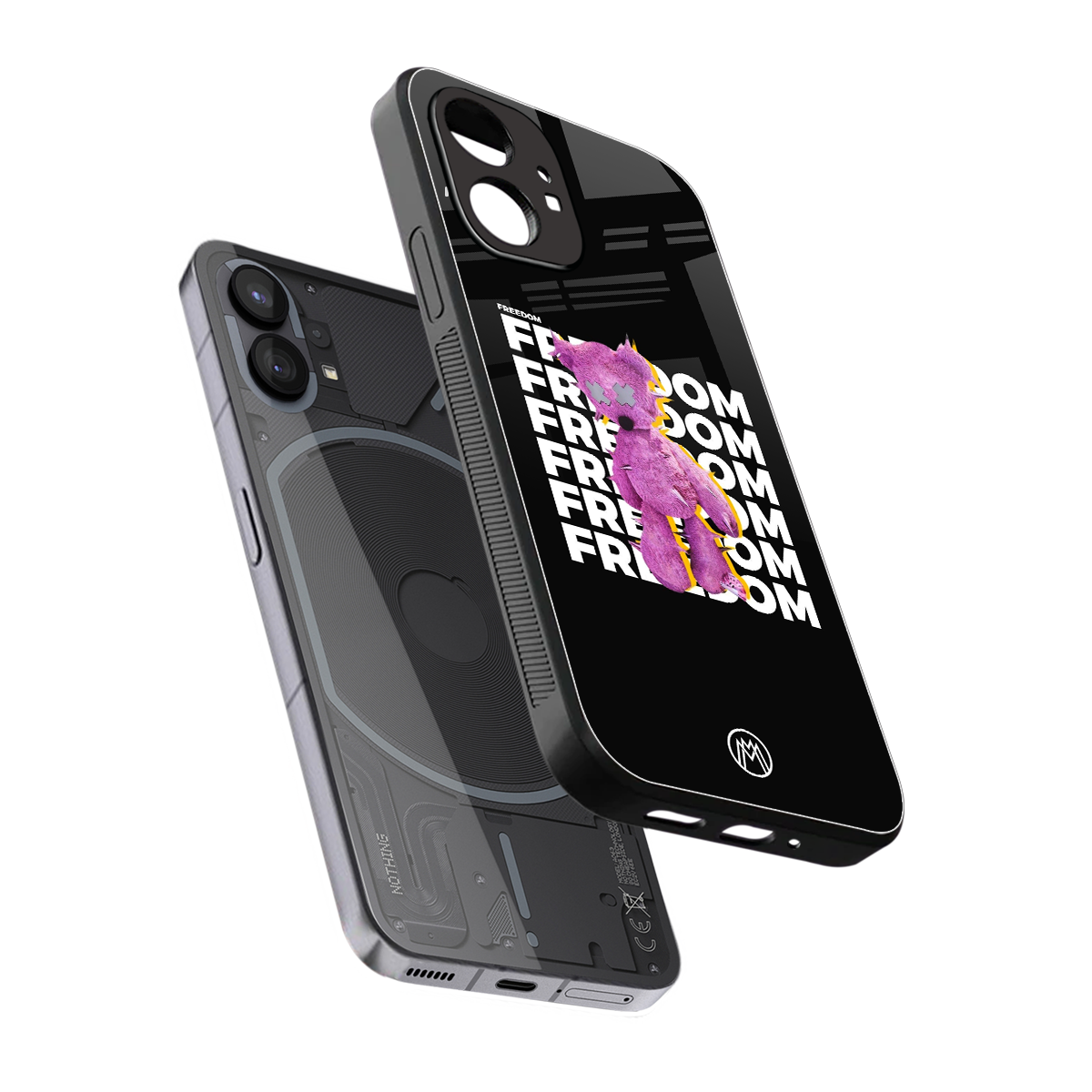 freefall back phone cover | glass case for nothing phone 1