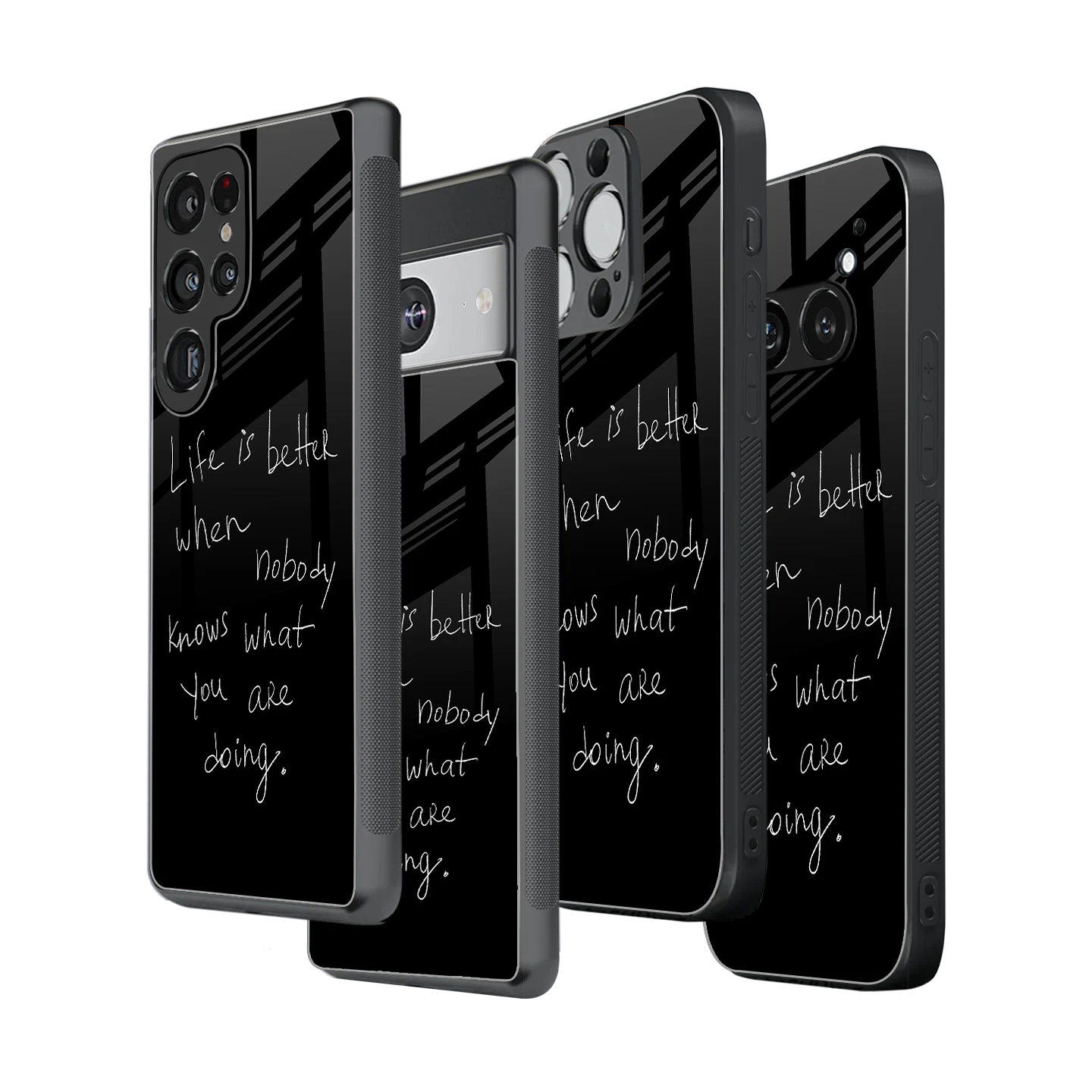 Stylish Glass Back Case for All Smartphones iPhone, Samsung, OnePlus, Pixel, Redmi, Oppo, Vivo, Motorola