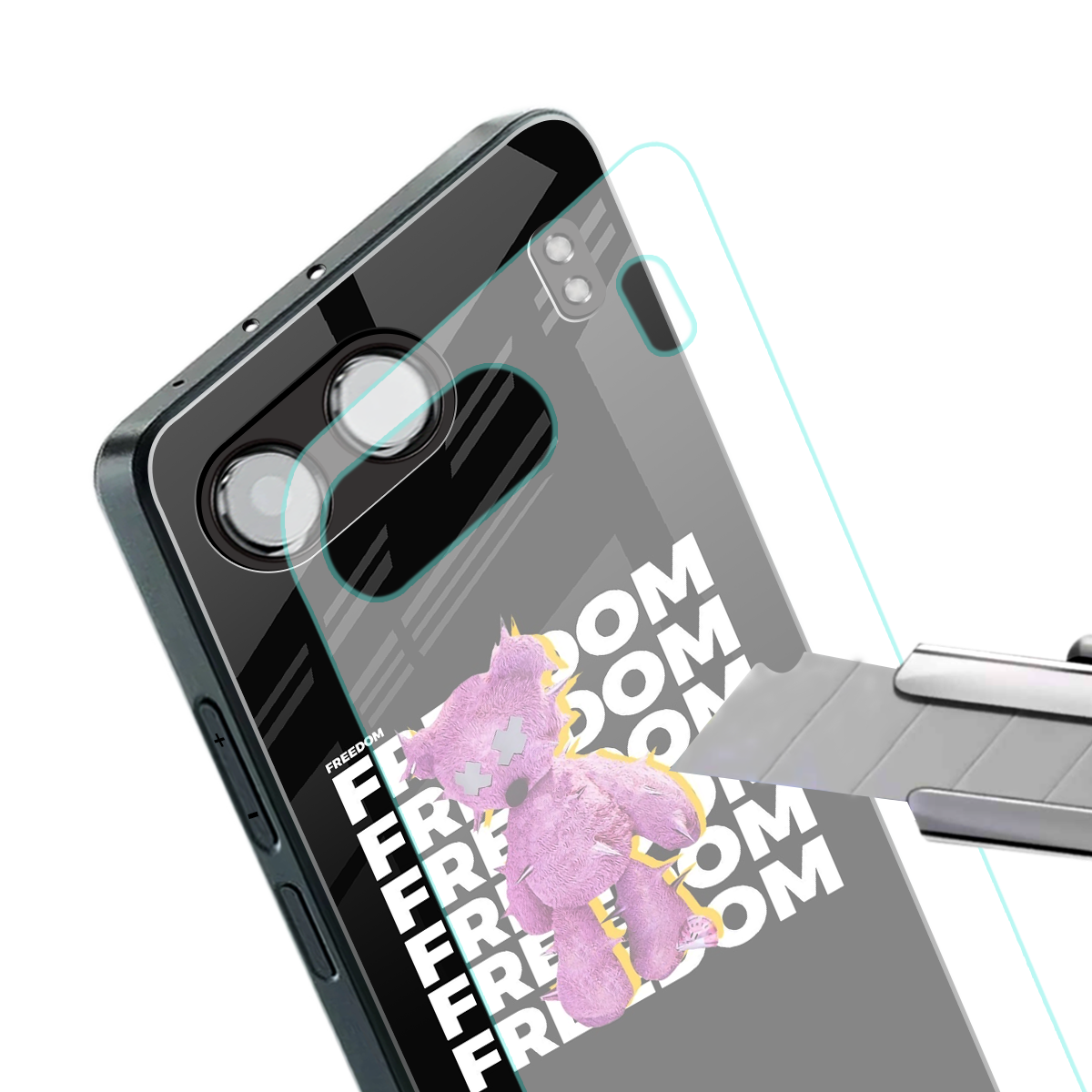 freefall back phone cover | glass case for oneplus nord 4