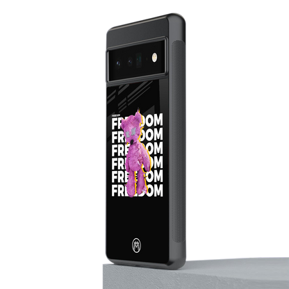 freefall back phone cover | glass case for google pixel 6 pro