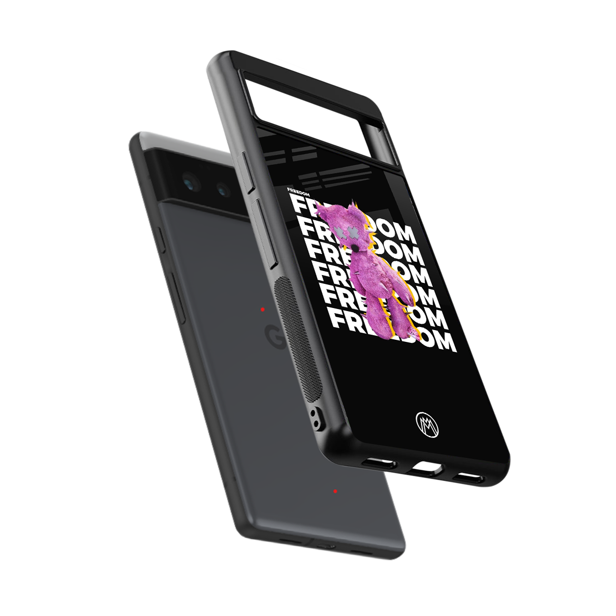 freefall back phone cover | glass case for google pixel 6