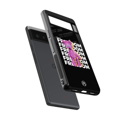 freefall back phone cover | glass case for Google Pixel 6A