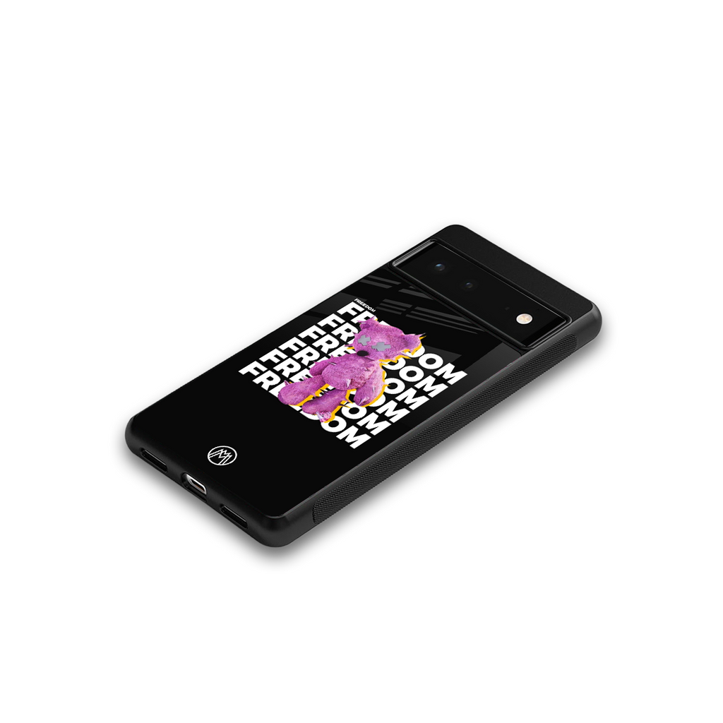 freefall back phone cover | glass case for google pixel 6