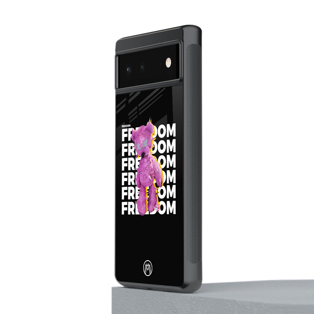 freefall back phone cover | glass case for google pixel 6
