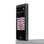 freefall back phone cover | glass case for google pixel 6