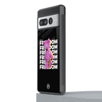 freefall back phone cover | glass case for google pixel 7 pro