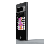 freefall back phone cover | glass case for google pixel 8 pro