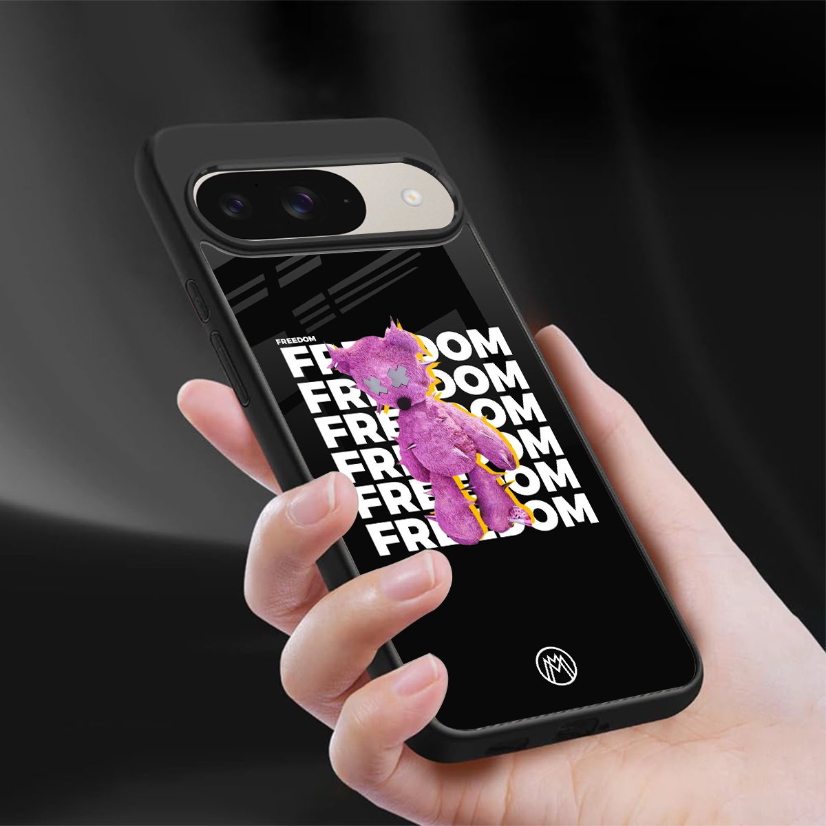 freefall back phone cover | glass case for google pixel 9