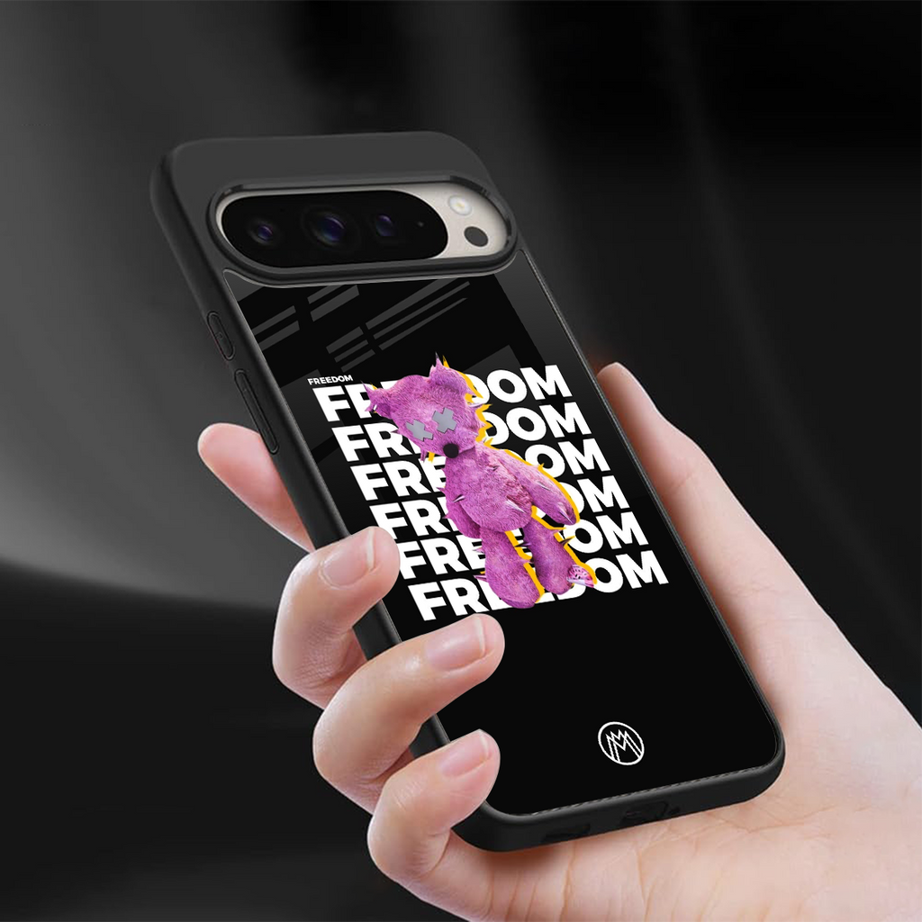 freefall back phone cover | glass case for google pixel 9 pro xl