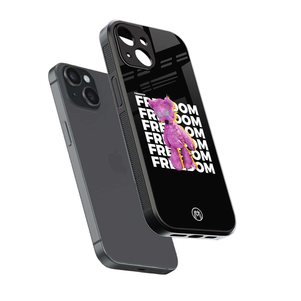 freefall back phone cover | glass case for iphone 15