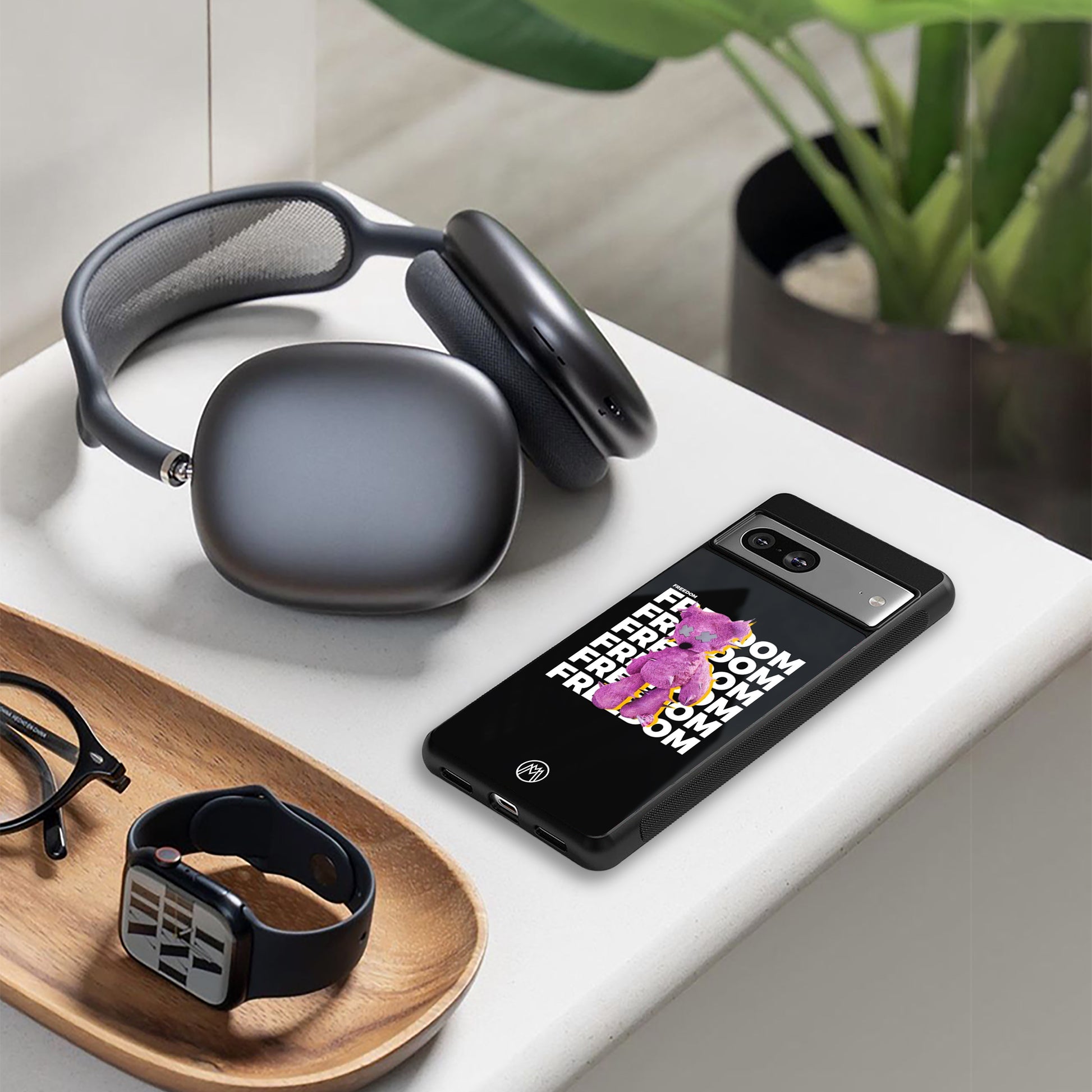 freefall back phone cover | glass case for google pixel 9 pro xl