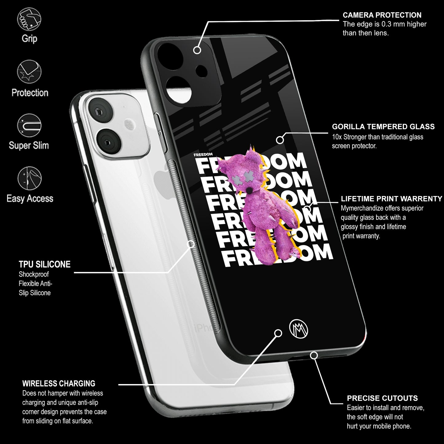 Freefall Phone Cover | Glass Case