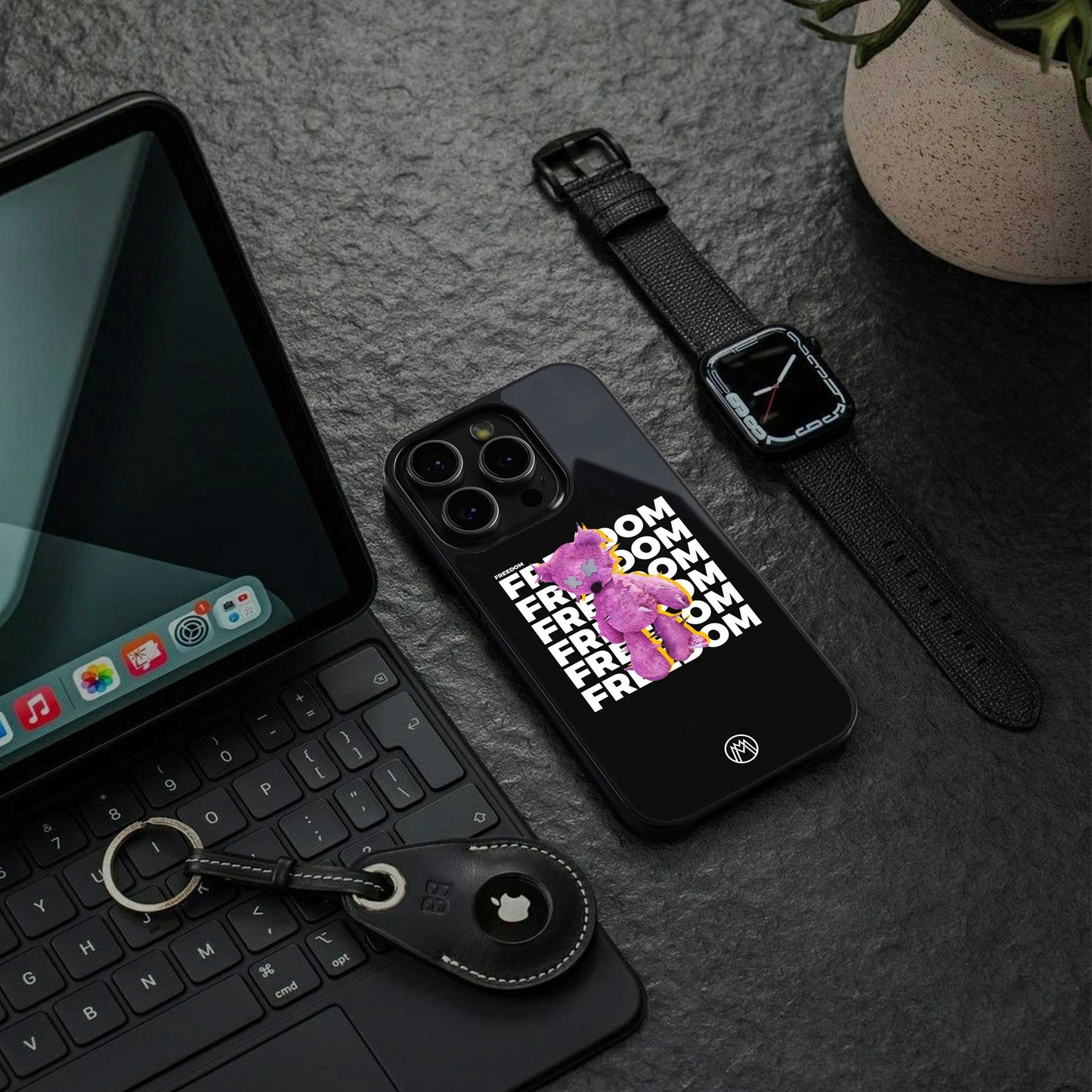 freefall back phone cover | glass case for iphone 13 mini