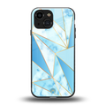 french marble back phone cover | glass case for iphone 13 mini