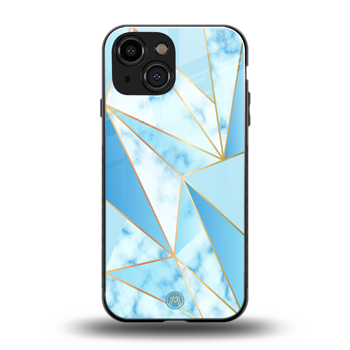 french marble back phone cover | glass case for iphone 13 mini