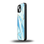 french marble back phone cover | glass case for iphone 13 mini
