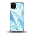 french marble back phone cover | glass case for iphone 15 plus