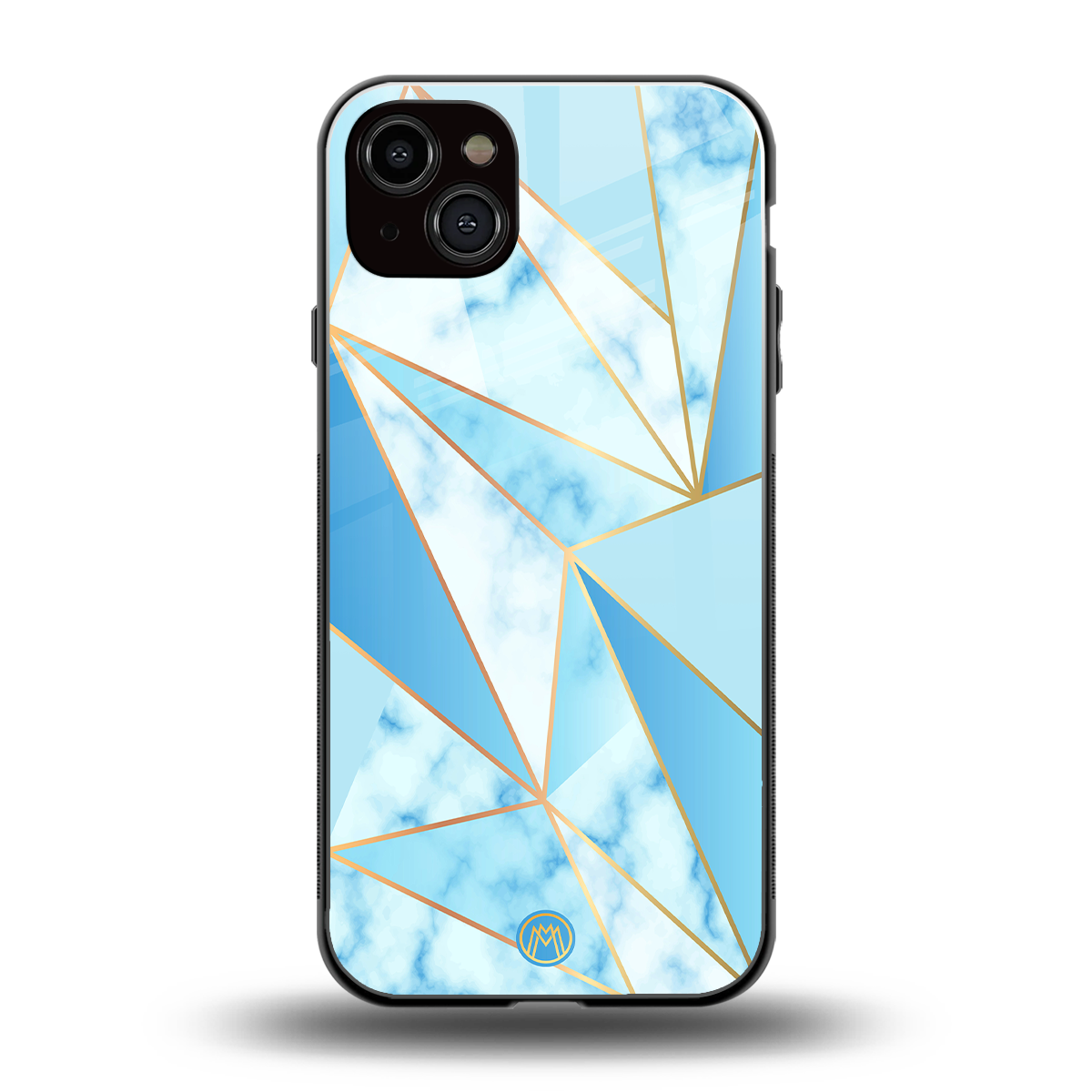 french marble back phone cover | glass case for iphone 14 plus