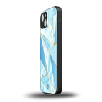 french marble back phone cover | glass case for iphone 14 plus