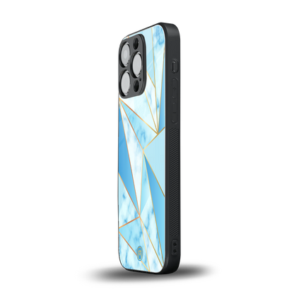 french marble back phone cover | glass case for iphone 15 pro