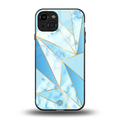 french marble back phone cover | glass case for iphone 15