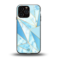 french marble back phone cover | glass case for iphone 16 pro max