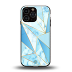 french marble back phone cover | glass case for iphone 16 pro max