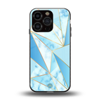 french marble back phone cover | glass case for iphone 16 pro