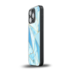 french marble back phone cover | glass case for iphone 16 pro