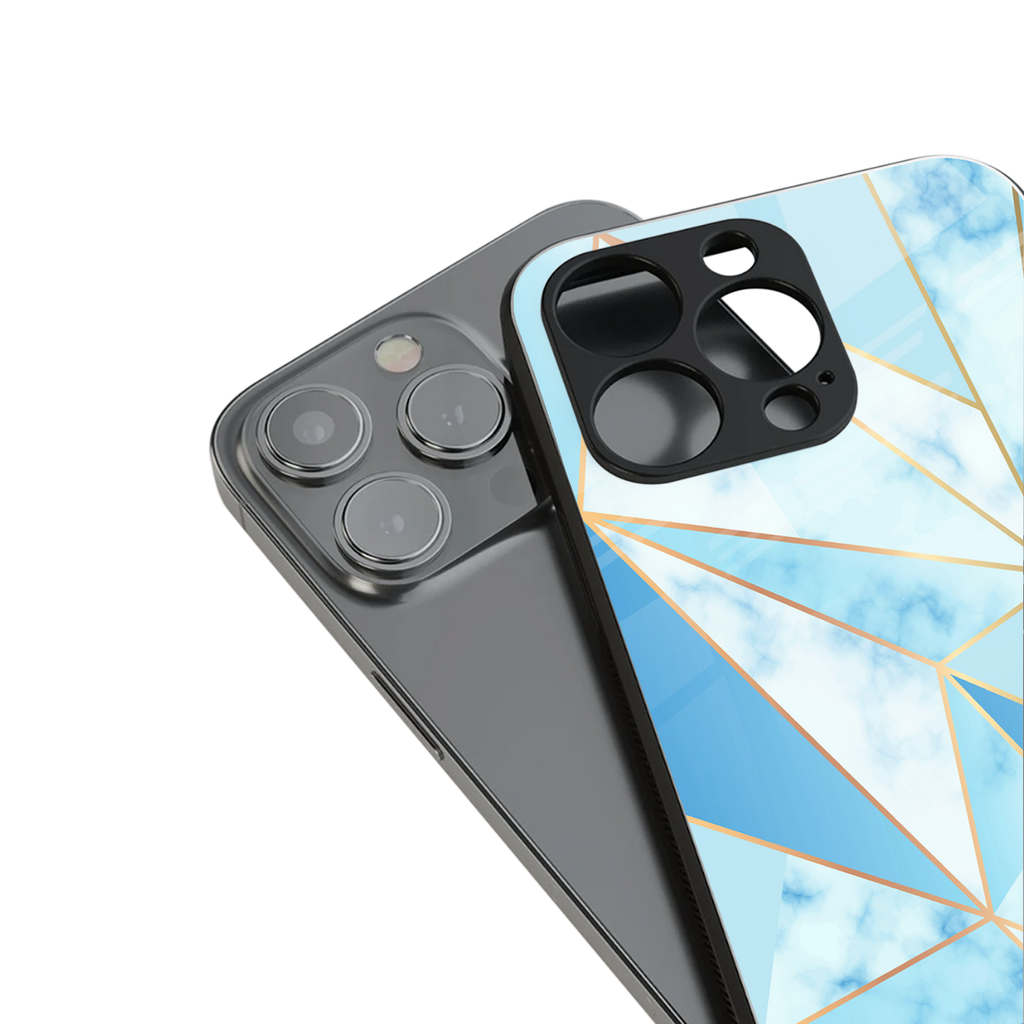 french marble back phone cover | glass case for iphone 16 pro