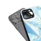 french marble back phone cover | glass case for iphone 16 pro
