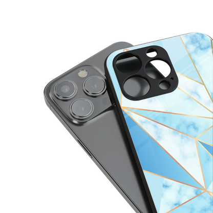 french marble back phone cover | glass case for iphone 16 pro