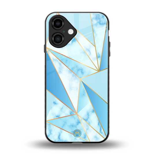 french marble back phone cover | glass case for iphone 16