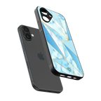 french marble back phone cover | glass case for iphone 16
