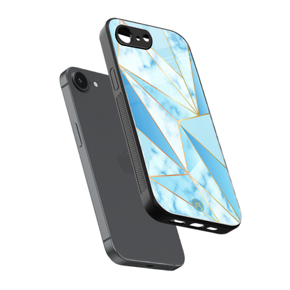 french marble back phone cover | glass case for iphone 16e