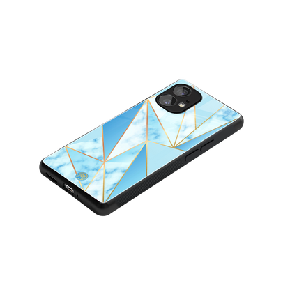 french marble back phone cover | glass case for nothing phone 1