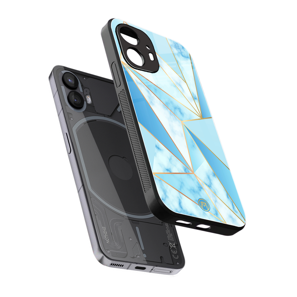 french marble back phone cover | glass case for nothing phone 2