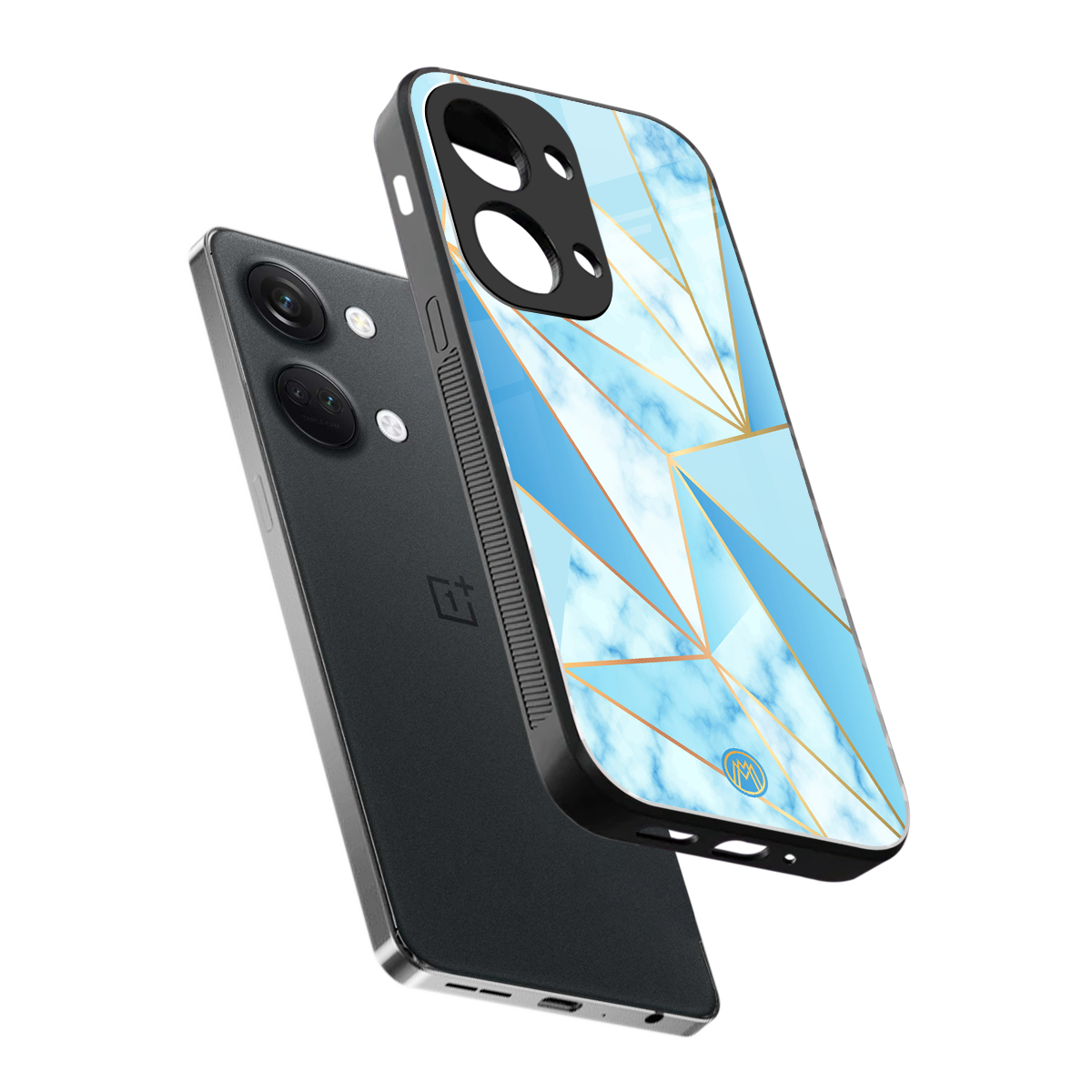 french marble back phone cover | glass case for oneplus nord 3