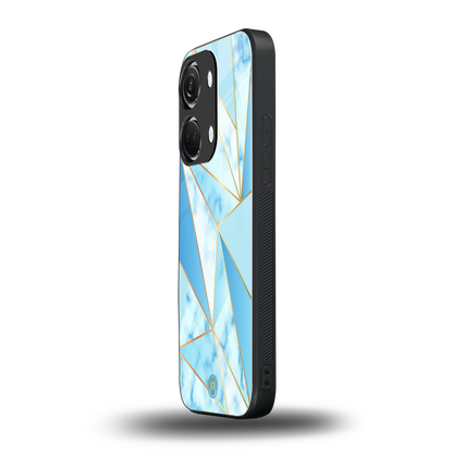 french marble back phone cover | glass case for oneplus nord 3