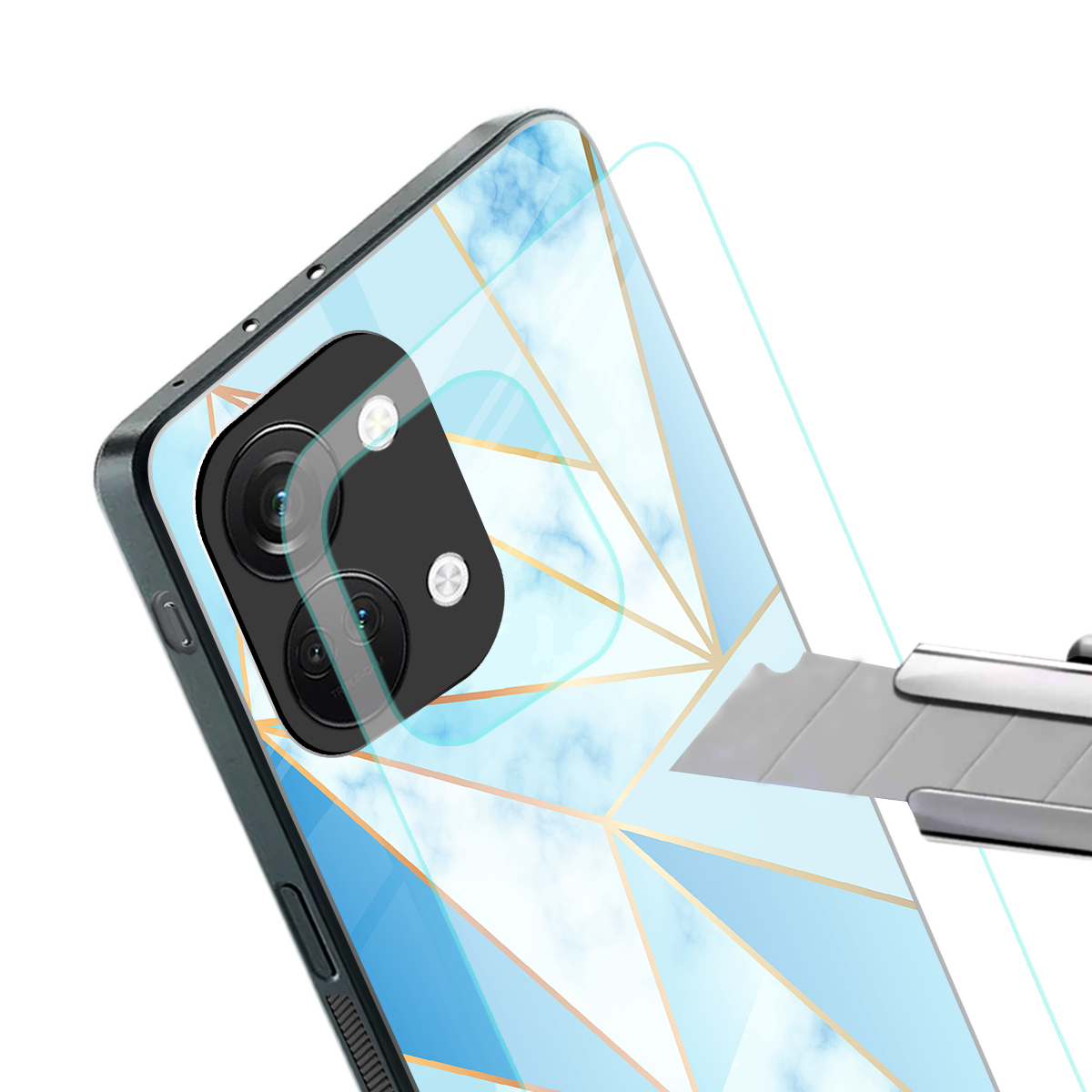 french marble back phone cover | glass case for oneplus nord 3